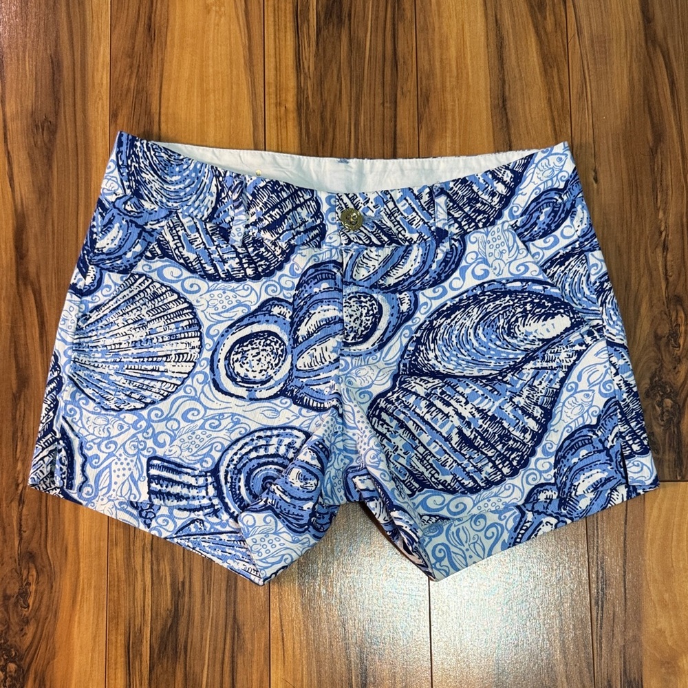 Lily Pulitzer Blue Seashell Print Women’s Shorts
